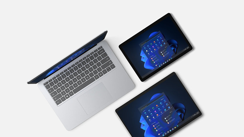Bild von Surface-Laptops und Tablets
