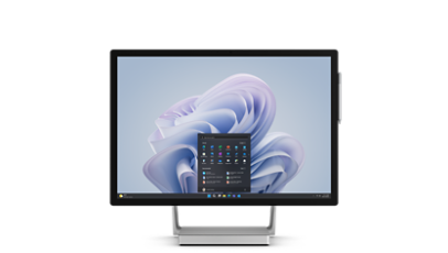 A front view of Surface Studio 2+ for Business.