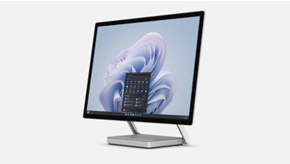 An angled view of Surface Studio 2+ for Business.