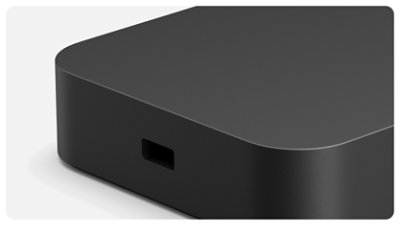 Vue rapprochée du port du système antivol de Station d’accueil Surface USB4 pour les entreprises.