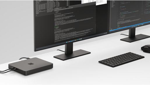 A close-up angled view of a Windows Dev Kit.