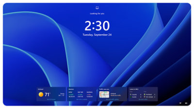 Et nærbilde av Windows Hello-påloggingsskjermen på en Surface-enhet.