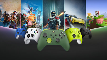 Manettes sans fil Xbox en différentes couleurs
