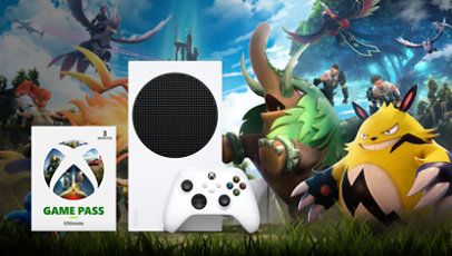 Immagine del gioco Palworld in dotazione con lo starter bundle Xbox Series S. 