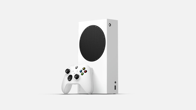 Front angle of the Xbox Series S – 1TB (White) 