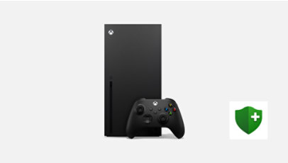A black Xbox Series X.
