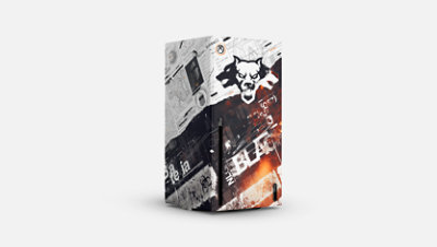 Vista frontal de la Xbox Series X Wrap – Call of Duty®: Black Ops 6.