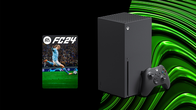 Consola Xbox Series X y juego EA Sports FC 24