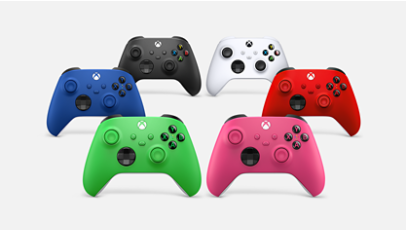 Vue des Manettes sans fil Xbox 