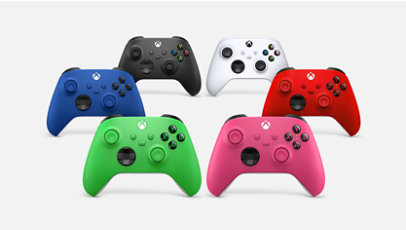 A variety of Xbox Wireless Controllers.