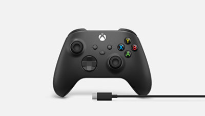 Un mando inalámbrico Xbox con cable USB-C.
