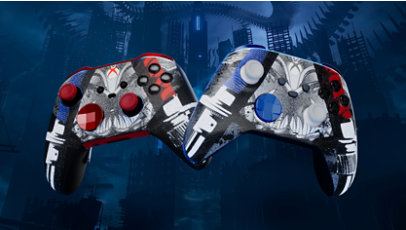 Manette sans fil Xbox et manette sans fil Xbox Elite série 2 au design NINJA GAIDEN 4.