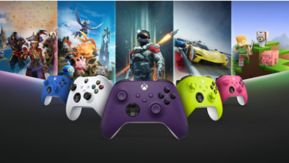 A variety of Xbox Wireless Controllers.