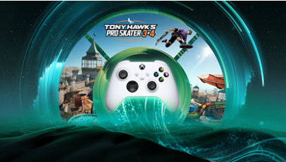 Play Tony Hawk's Pro Skater 3 and 4 with an Xbox wireless controller.
