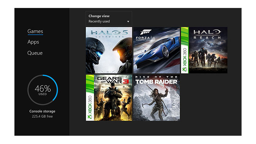 الألعاب المتوفرة على Xbox مثل Tomb Raider و Halo.
