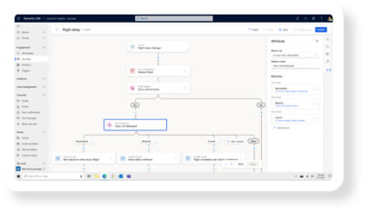 A screen shot of a flow diagram in azure.
