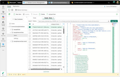 Screenshot of Fabric