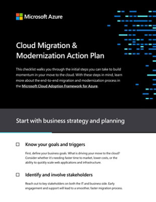 Cloud Migration and Modernization Action Plan