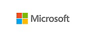 Logo Microsoft sur un arrière-plan blanc.