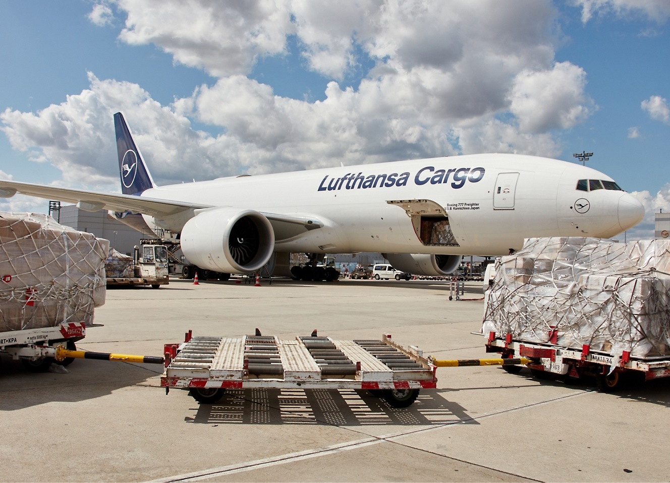 Vliegtuig van Lufthansa Cargo