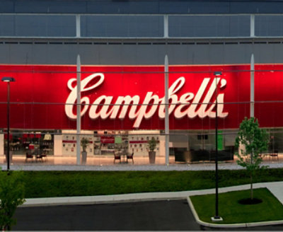 Campbell's written on top of the building