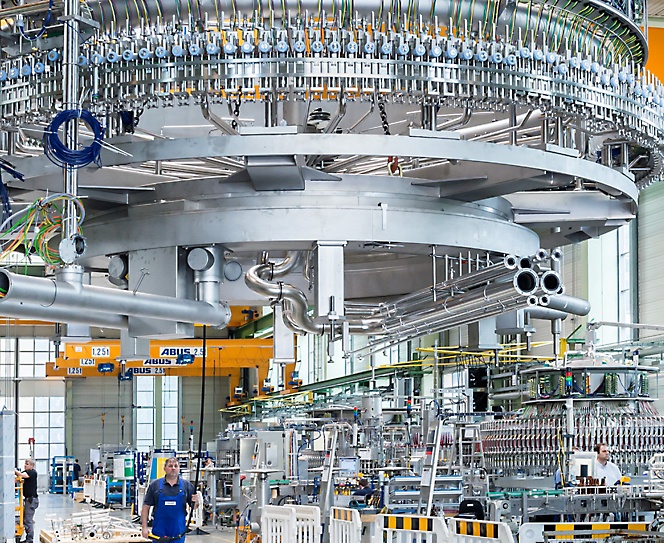 An image of a manufacturing plant machine