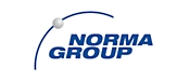 Logo du groupe Norma sur un arrière-plan blanc.