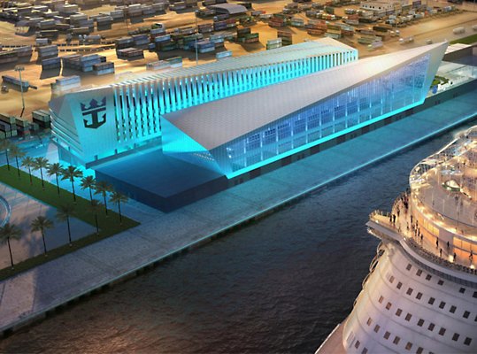 Royal Caribbean cruise ship in port