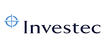 Logo Investec na białym tle.