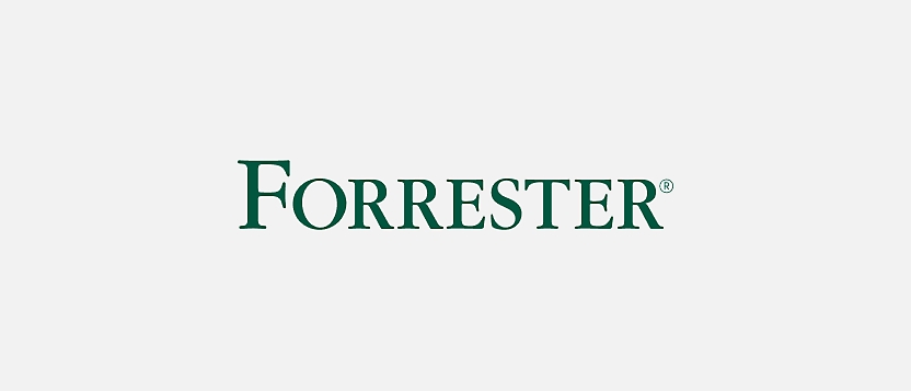 شعار Forester على خلفية بيضاء.