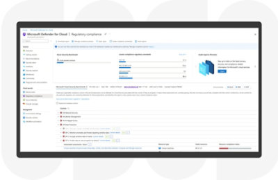 Capture d’écran de la conformité régulière de Microsoft Defender pour le nuage