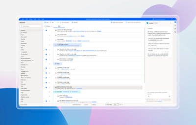 Una ventana que muestra opciones sobre cómo crear un flujo