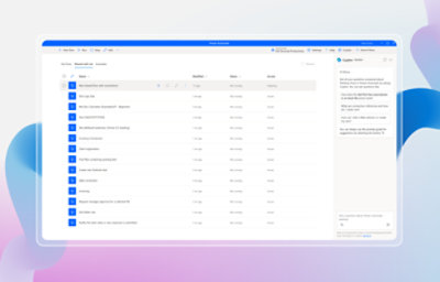 Ventana que muestra la lista de diferentes flujos guardados