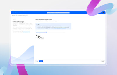 Ventana de Power Automate que muestra la opción para cambiar el número de bots