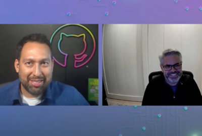 A collage of two people