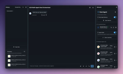 Screenshot from the agentic workflows demo for reliable content execution.