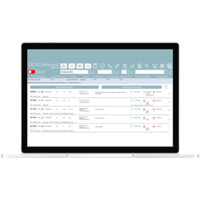 OCTG Dashboard’s desktop interface illustration
