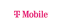 T mobile logo on a white background.