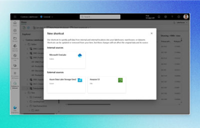 Azure Portal con una ventana emergente para crear un acceso directo.