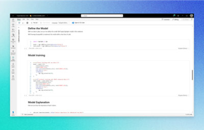  página web con un fondo azul.