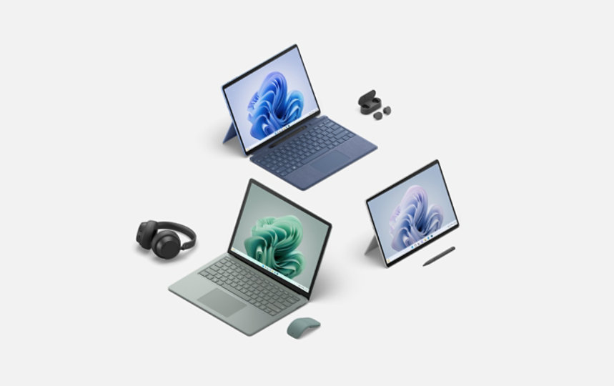 Various Surface Devices and Accessories.