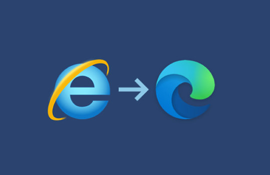 Internet Explorer endres til Edge.