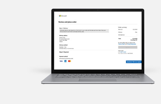 An open laptop with Klarna checkout screen.