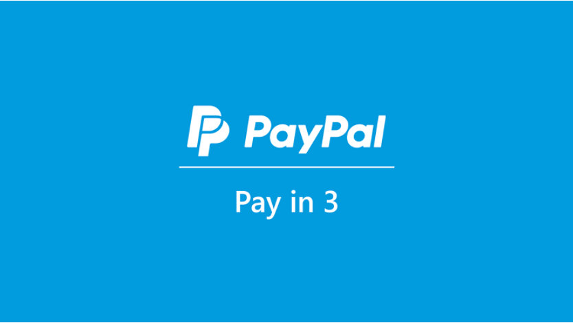 Paypal Pay in 3 instalments