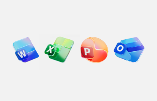 A few apps that are part of a Microsoft 365 subscription: Word, Excel, PowerPoint, and Outlook.