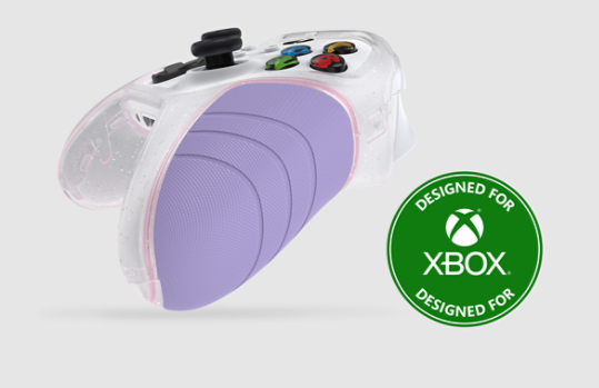 Side view of the Lilac Dream Easy Grip Controller Shell