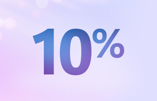Dix pour cent.