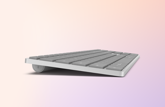 A top-down view of a Surface Keyboard.