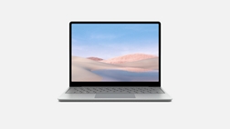 Surface Laptop Go in platinum.