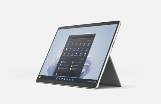 A Surface Pro 9 tablet for business.